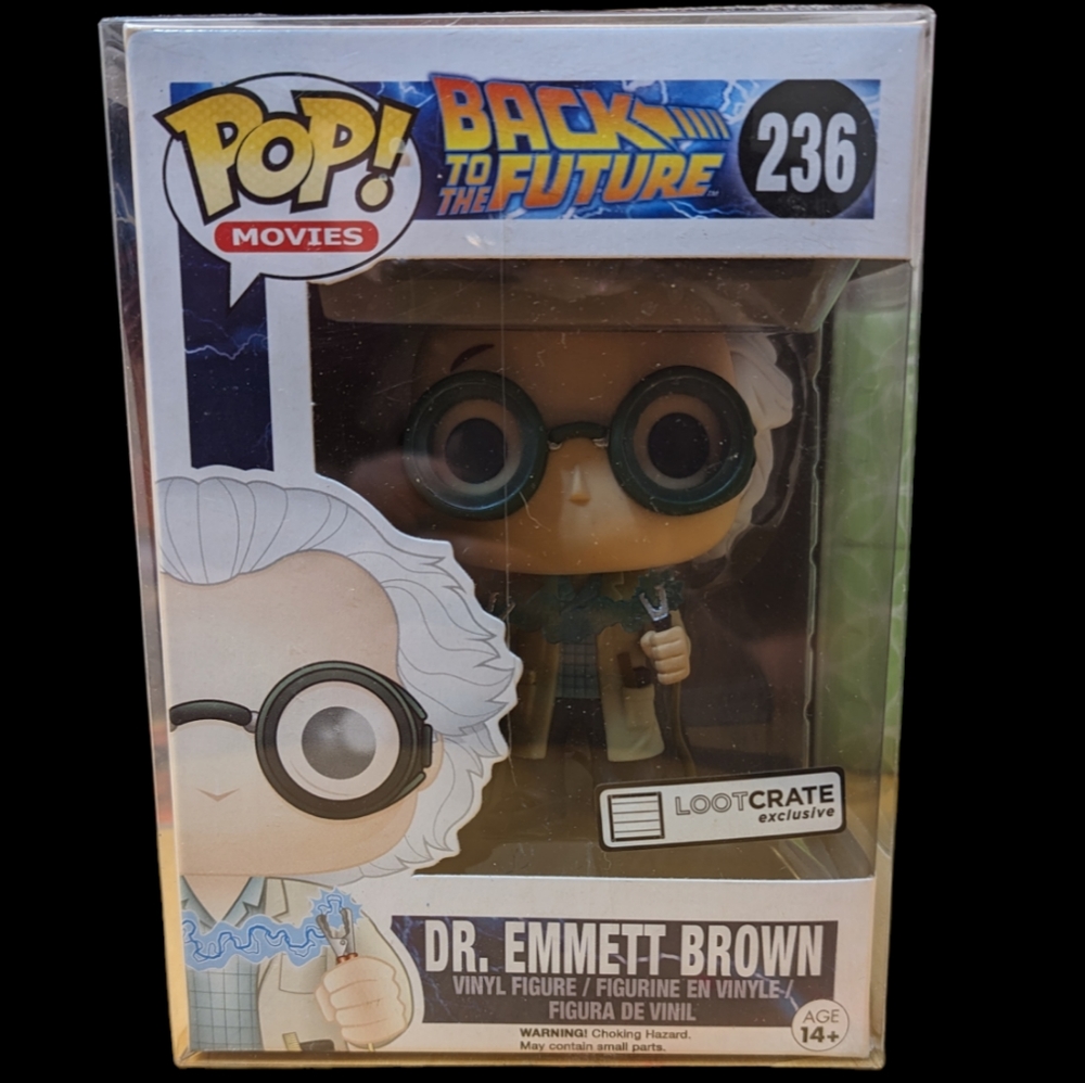 Funko pop Back To The Future Doc Emmett Brown Lootcrate Exclusive 236